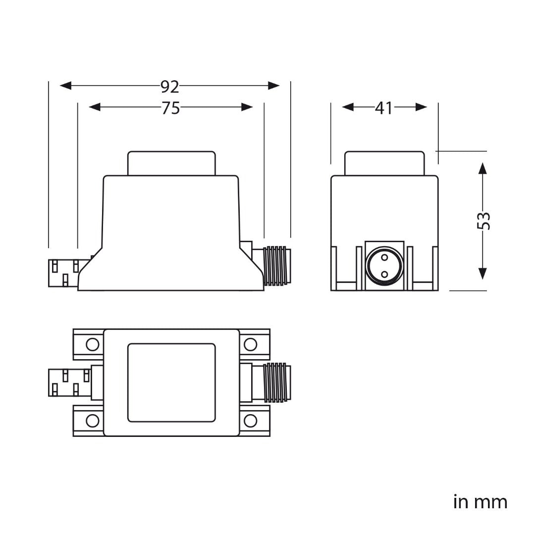 LED terrasverlichting inbouw - 40mm - 12V - Warm wit - Zwart
