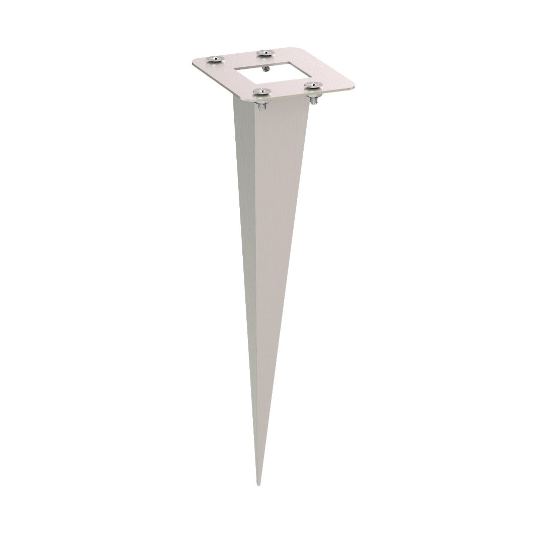 RVS grondspies - 18cm - Met montagemateriaal