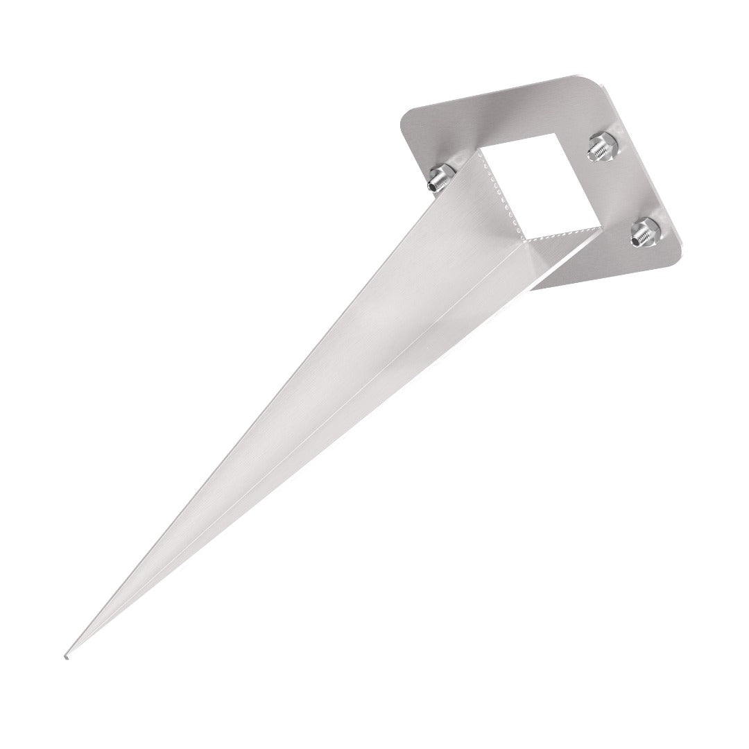RVS grondspies - 18cm - Met montagemateriaal