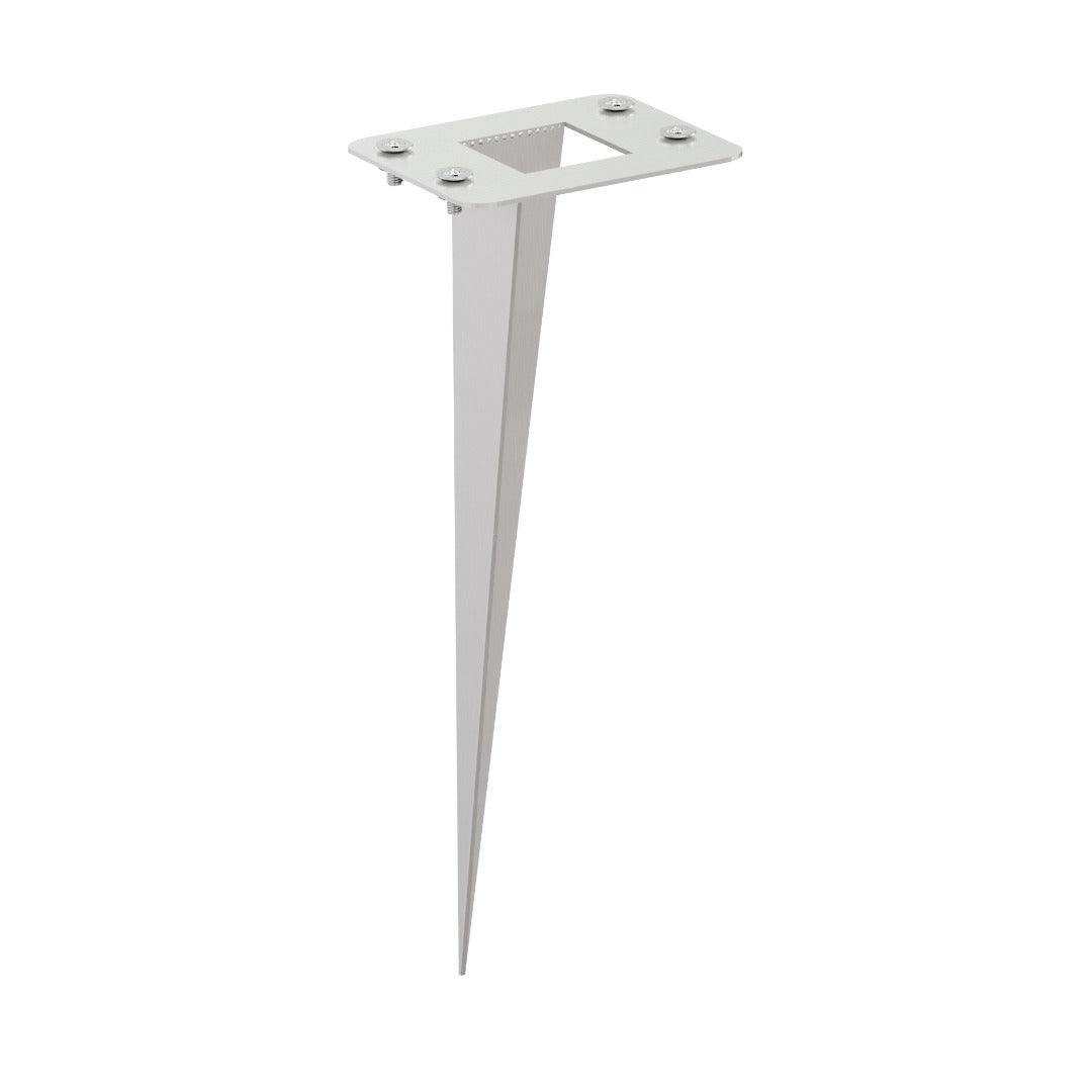 RVS grondspies - 18cm - Met montagemateriaal