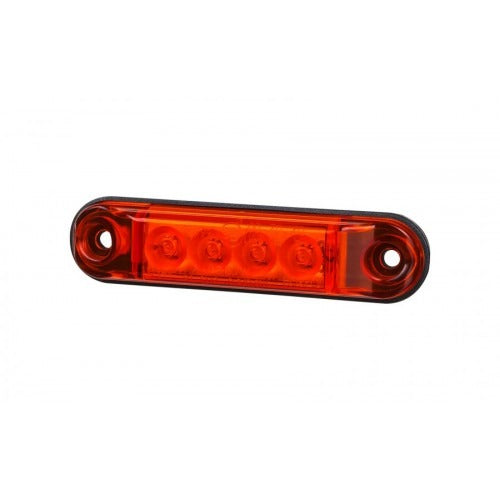 Zijmarkeringslicht - 12/24V - Rood - LD2329 - 75 x 11mm