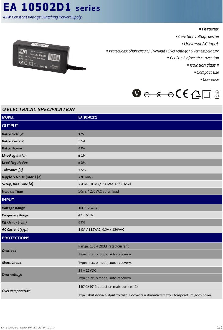 LED driver 12V - 3,5A - Basic