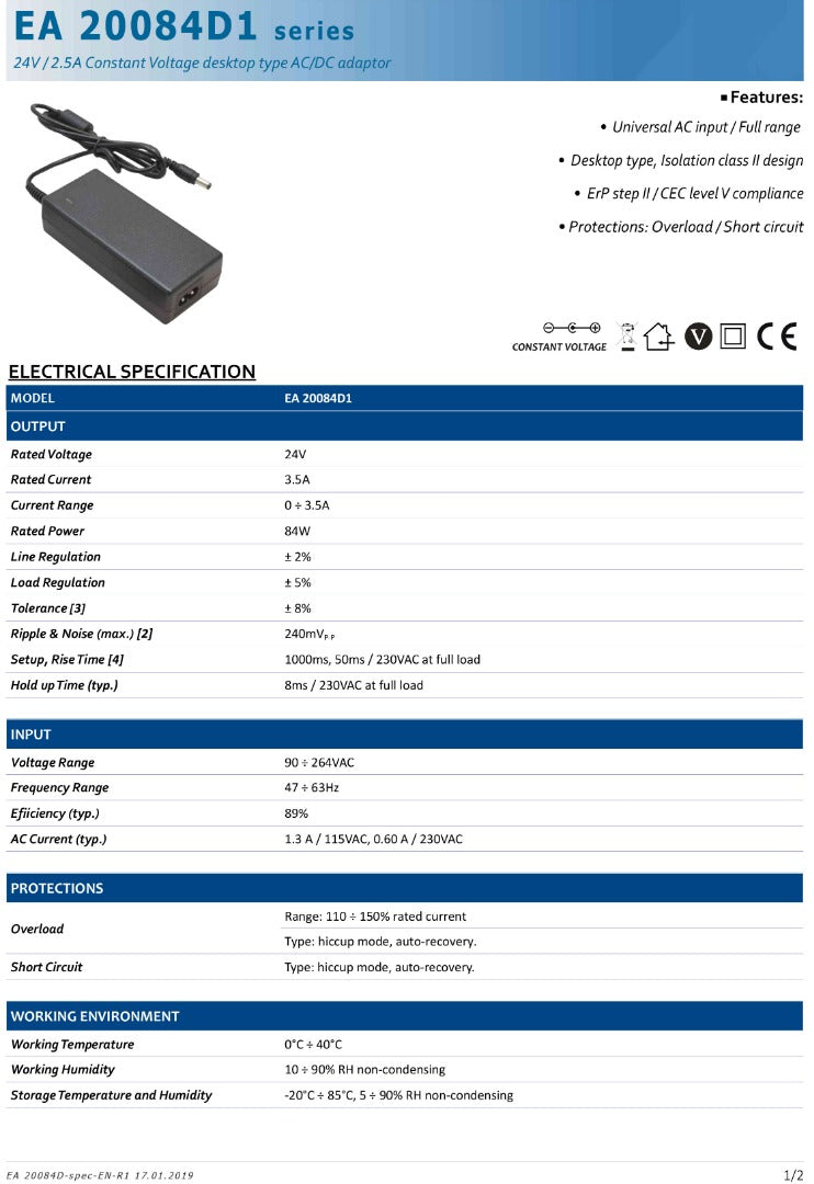 LED driver 24V - 3,5A - Basic
