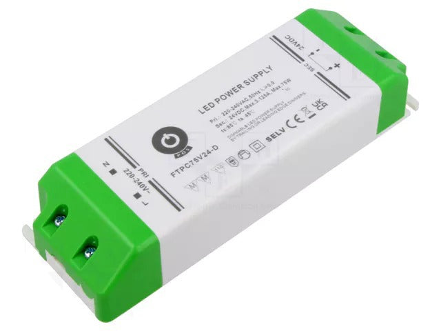 75W 24V DC dimbare voeding