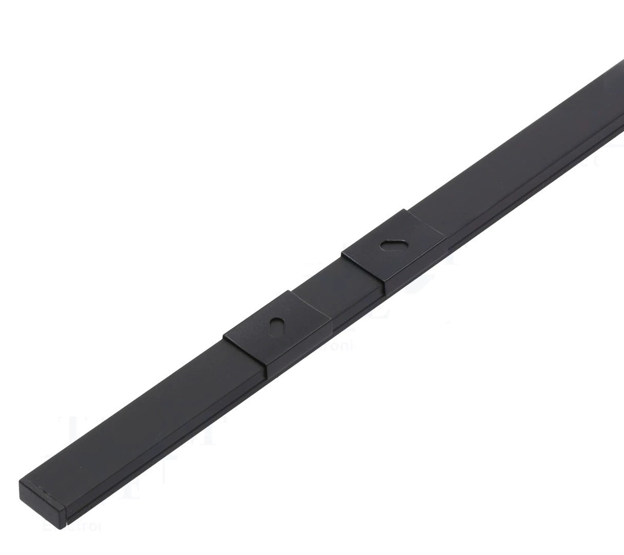 LED profiel - zwart - melk witte afdekplaat - 14 x 6 mm