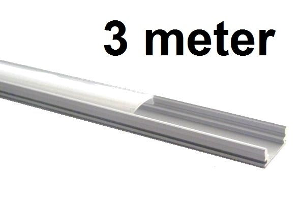 LED Profiel 3 meter - 7mm slim - plat model