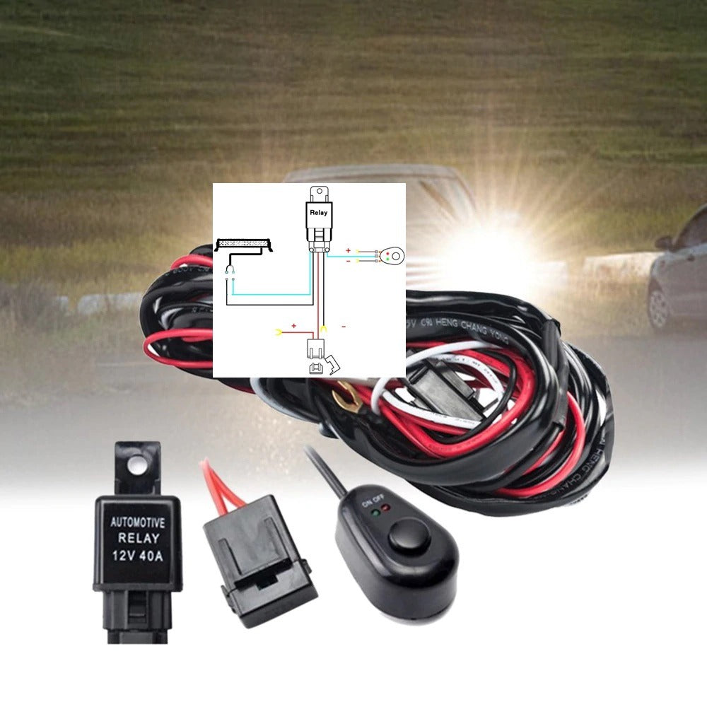 Relais Kabel 3 Meter met Schakelaar 12V 12A