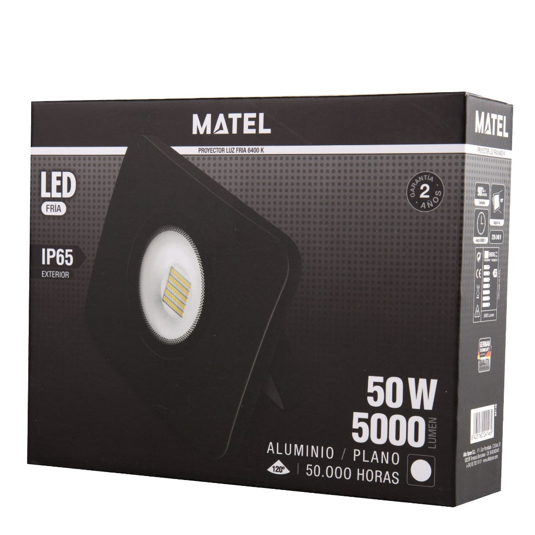 LED schijnwerper - IP65 - 5000 Lumen - Koud Wit- 50W