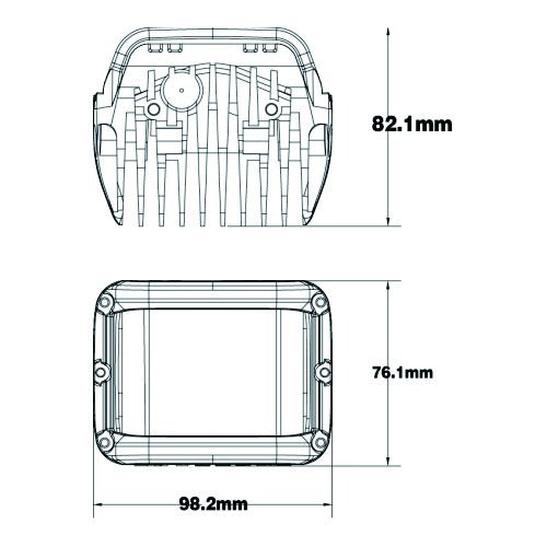LED SPOT - 9 Led - 25 Watt - Cube - Set 2 stuks