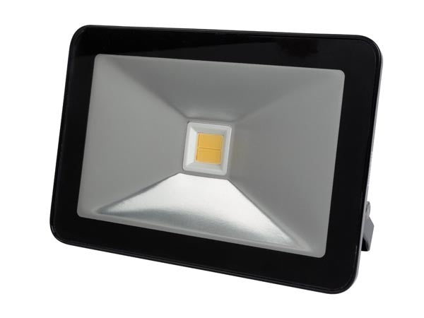 50 Watt LED Schijnwerper - Warm Wit - IP65  - design zwart