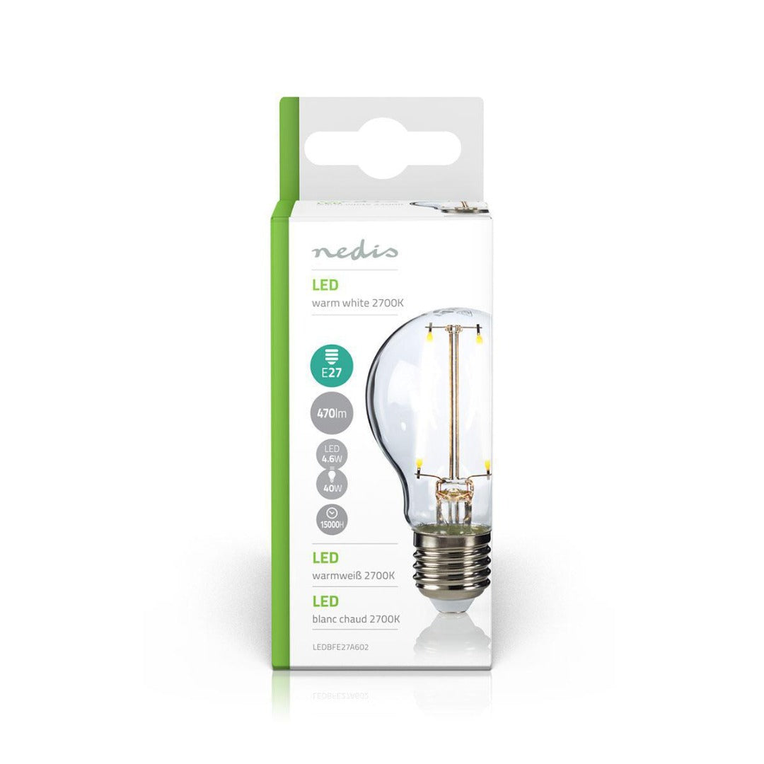 LED Filament Lamp - E27 - 4.6 Watt - Warm wit - 470 Lumen