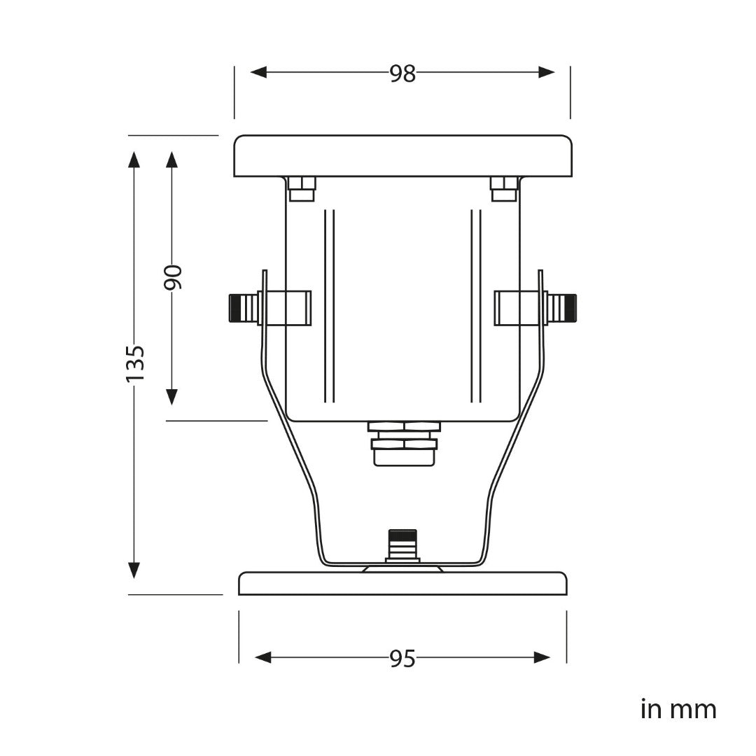 230V tuinspot - GU10 fitting - Verstelbaar - Met stekker en prikpen
