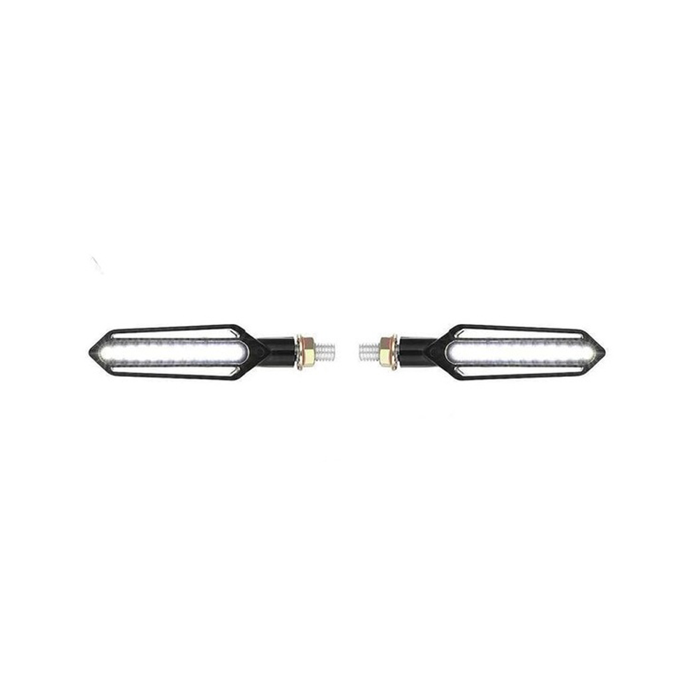 Dynamische motor richtingaanwijzers + dagrijverlichting - 24 LEDs - 2 stuks