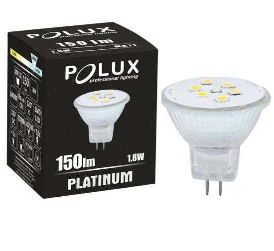 MR11 - WARM wit -  150 lumen - 1,8 Watt - 3000K