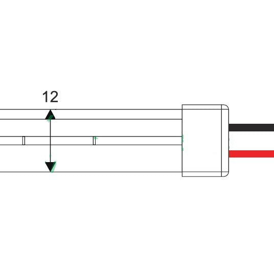 LED NEON - Rood - 6x12mm - 120 led/m - 12V - 5 meter