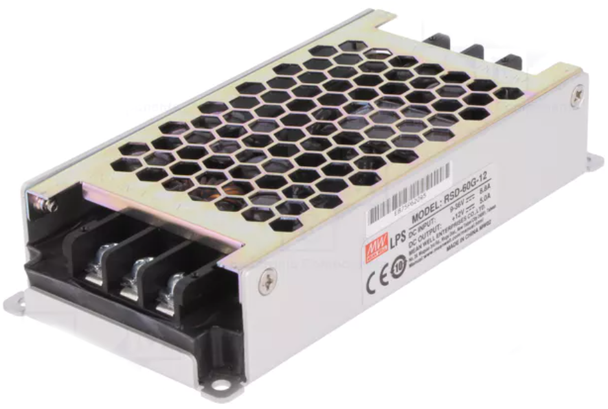 Omvormer Spanningsregelaar 9–36 VDC naar 12 VDC 60W