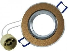 Inbouw spot GU10 - aluminium - rond armatuur - geborsteld - goud/zilver 85mm