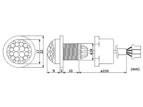 Mini Pir - Bewegings sensor - inbouw - 220 volt