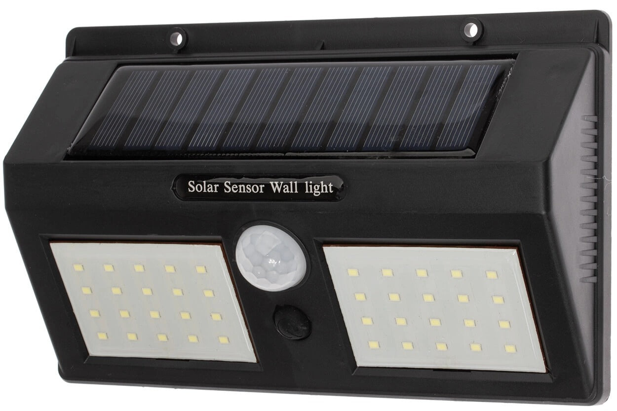 Solar LED wandlamp - 40 LED - Met beweging + schemersensor