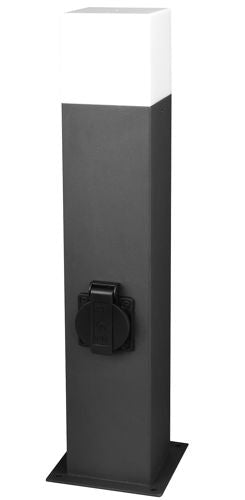Tuin Lamp Staand Pilaar New York - E27 - 44cm - Extern stroompunt