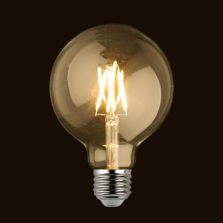 Retro Filament LED-lamp Bol Large E27 G125 4W 320Lm 2000K Vintage Amber