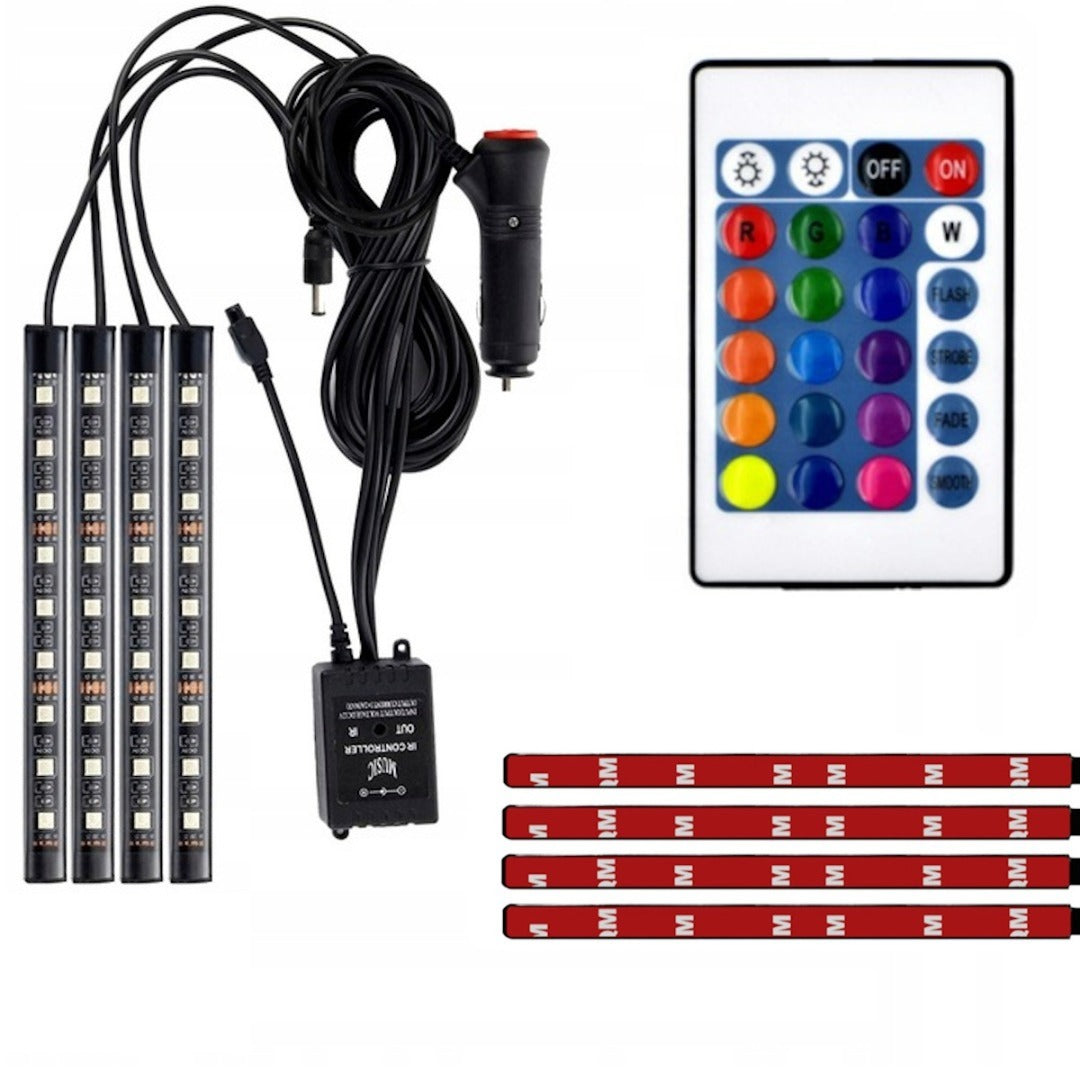 RGB verlichtingsset - auto interieur - Waterdicht