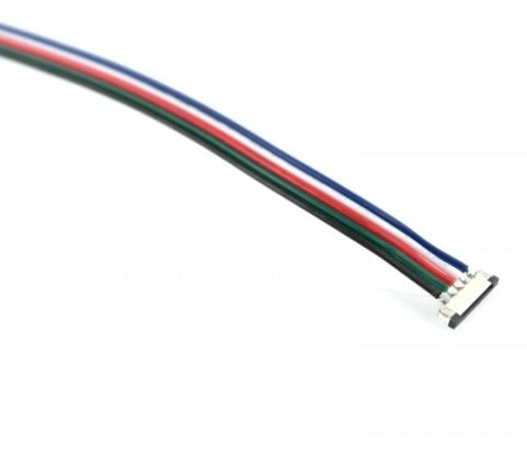 RGBW LEDstrip Koppel Kabel met Schuifconnectoren - 5 aderig 10cm