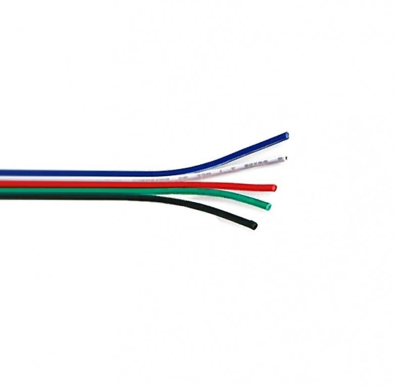 RGBW verlengkabel 5 aderig per meter extension cable