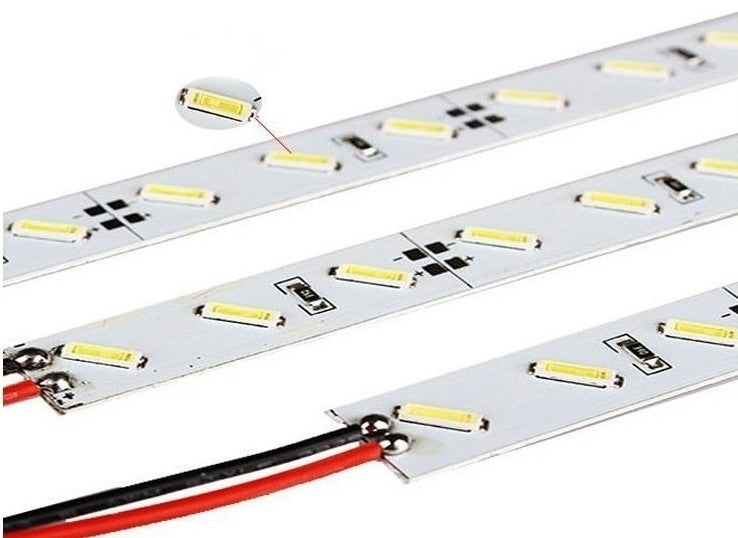 1 meter - warm wit rigide Strip - 7020 - 12 volt