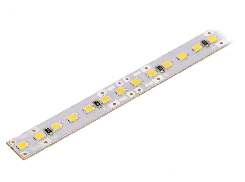 48cm - Koud wit rigide strip - 2835 - 24 Volt