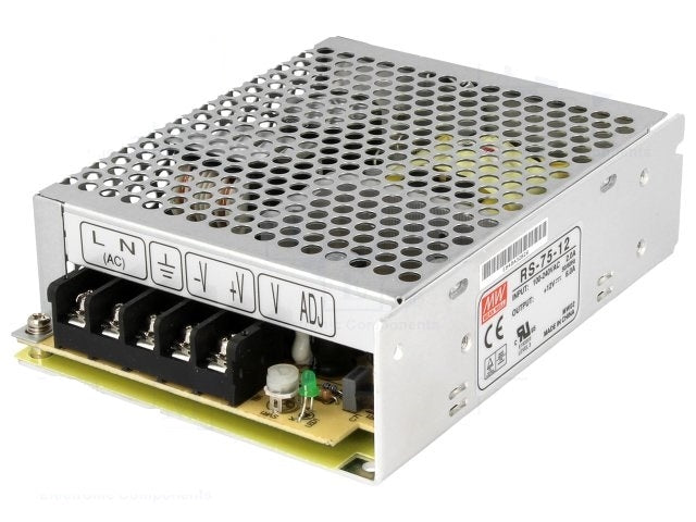 12volt 6A Single Output Switching 72W voeding - Mean Well