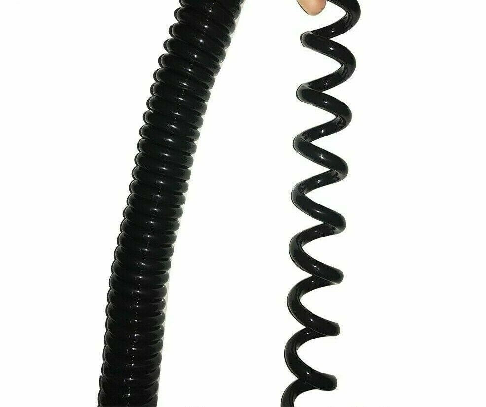 Spiraalsnoer met stekker - 3 x 1mmÂ² - 70cm