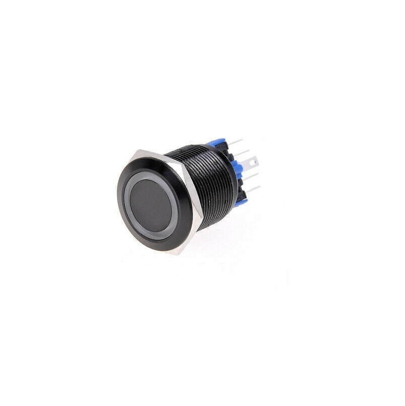 Push schakelaar rode verlichting - 19mm