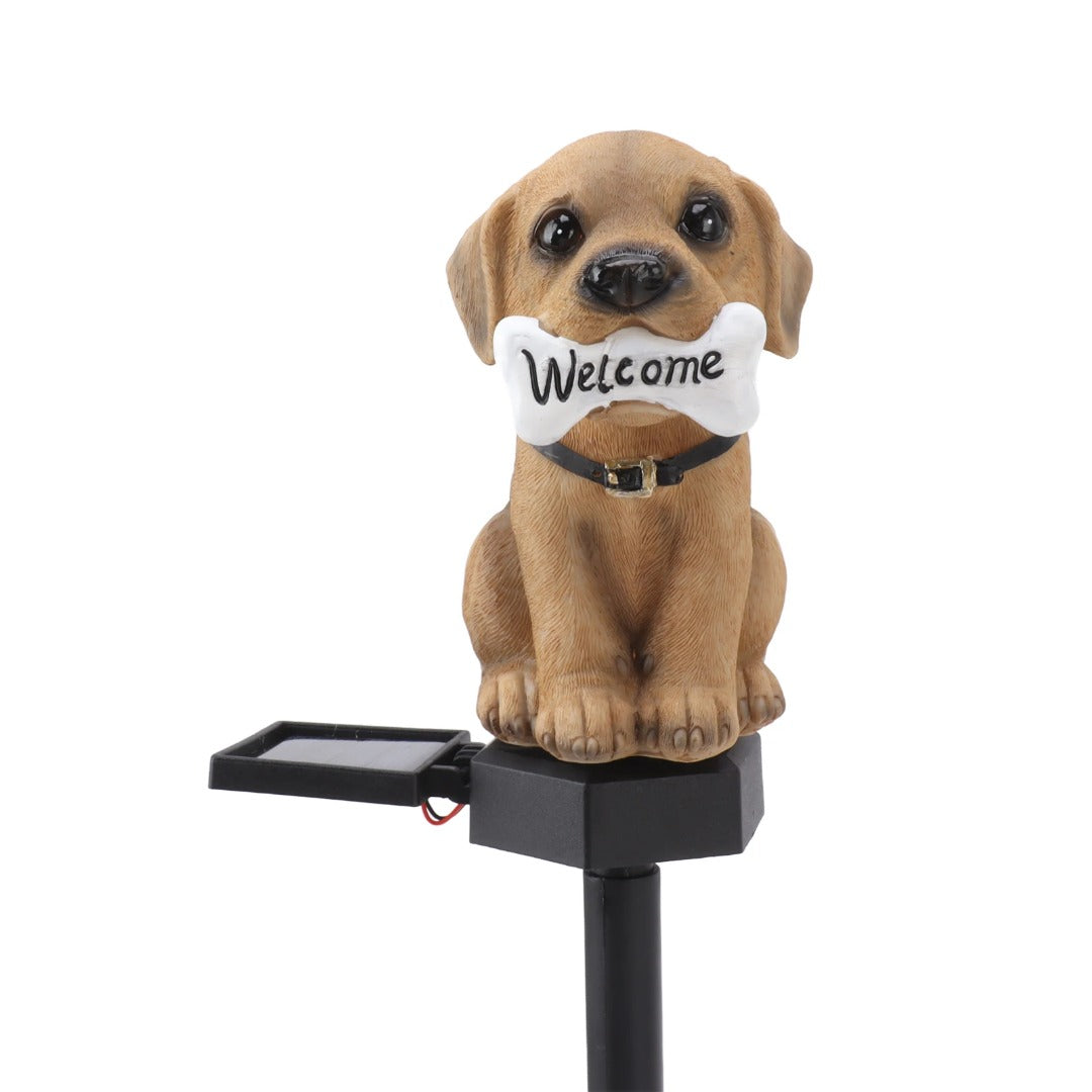 Solar LED Hond - Met schemersensor en prikpen
