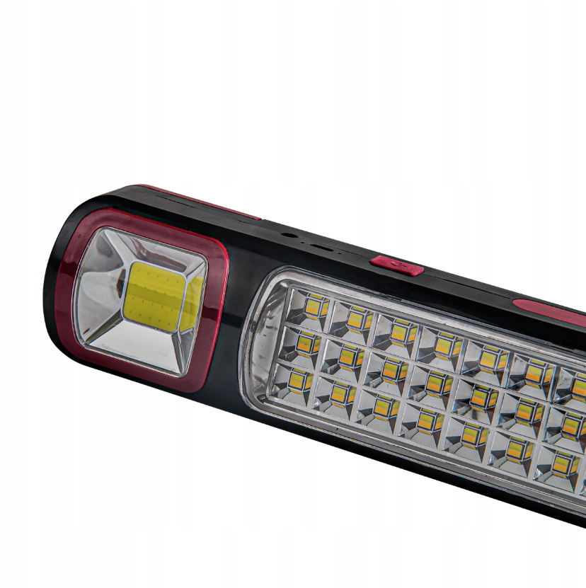 LED werkplaats lamp - 12,8W - Oplaadbaar + Solar - Koud wit