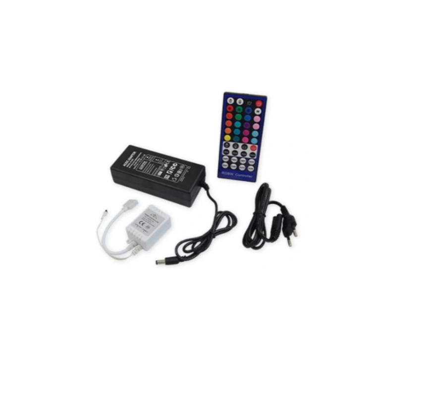 5 meter LED strip - RGB + neutraal wit - Complete set