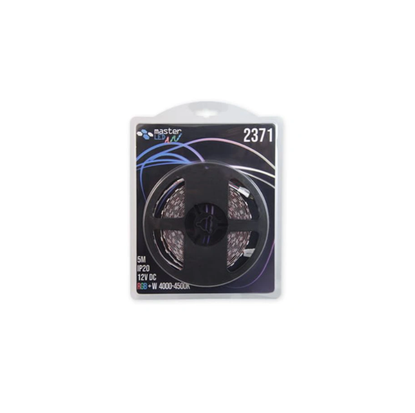 5 meter LED strip - RGB + neutraal wit - Complete set