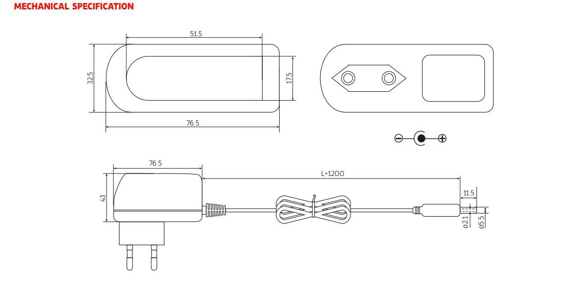 Adapter 24-volt 1 AmpÃ©re