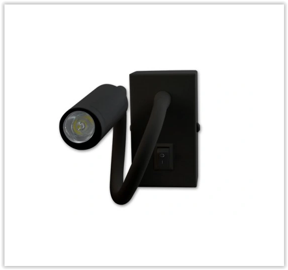 LED leeslamp - 3W - 150 Lumen - Zwart - 220V