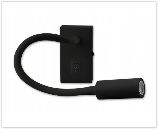 LED leeslamp - 3W - 150 Lumen - Zwart - 220V