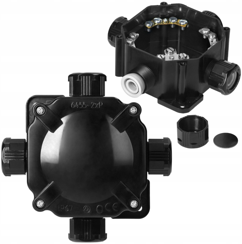 IP67 lasdoos voor ster- en driehoekschakelingen 144 x 144 x 67 mm