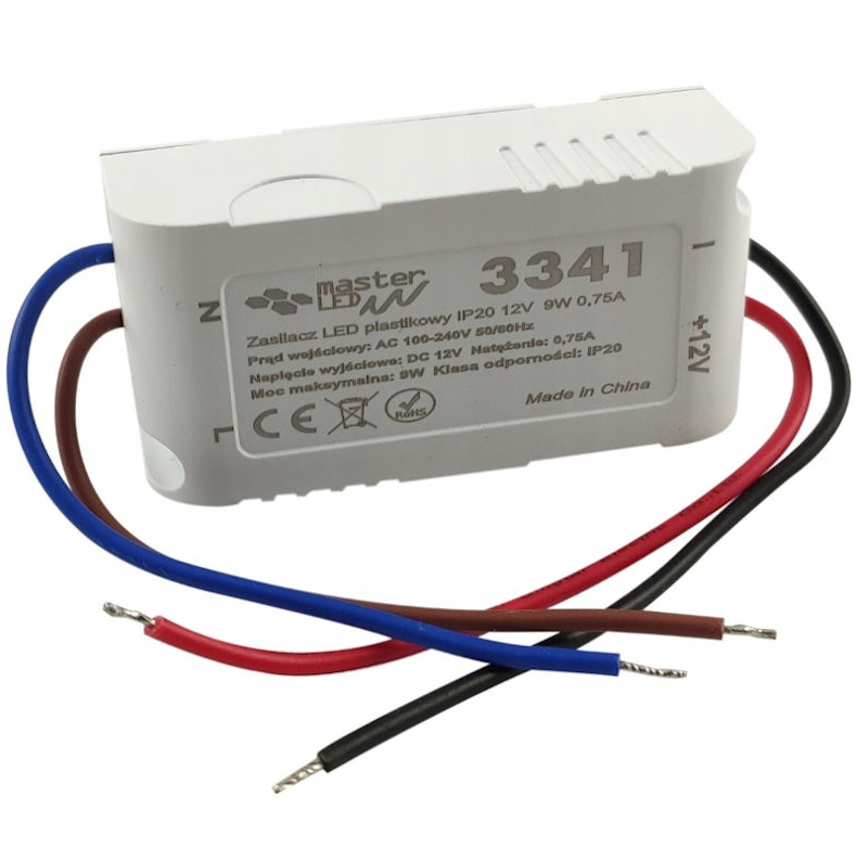 Inbouw voeding - 12 Volt - 0.75A - 9 Watt