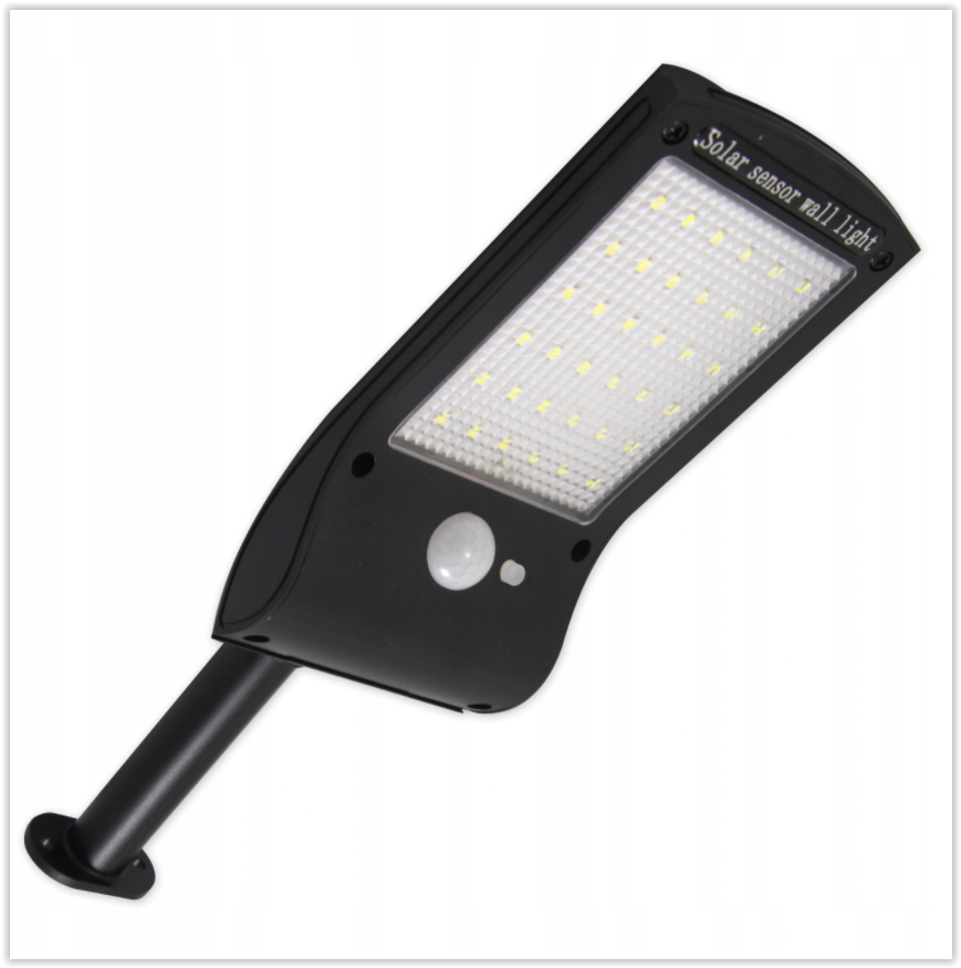 Solar LED lamp - Beweging + schemersensor - Koud wit