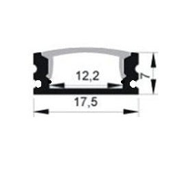 LED Profiel 1 meter - 7mm slim - plat model
