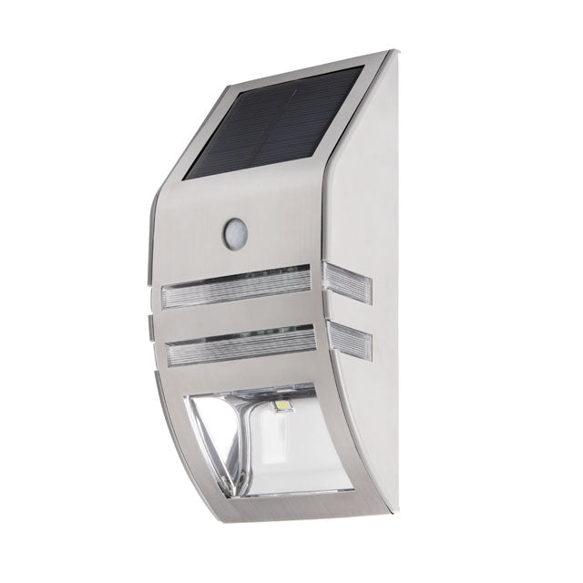 Solar buitenlamp - LED 6500K - Sensor - Kanlux gevel verlichting - RVS