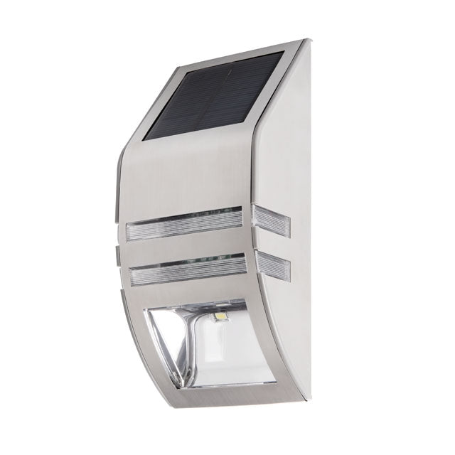 Solar buitenlamp - LED 6500K - Kanlux gevel verlichting - RVS