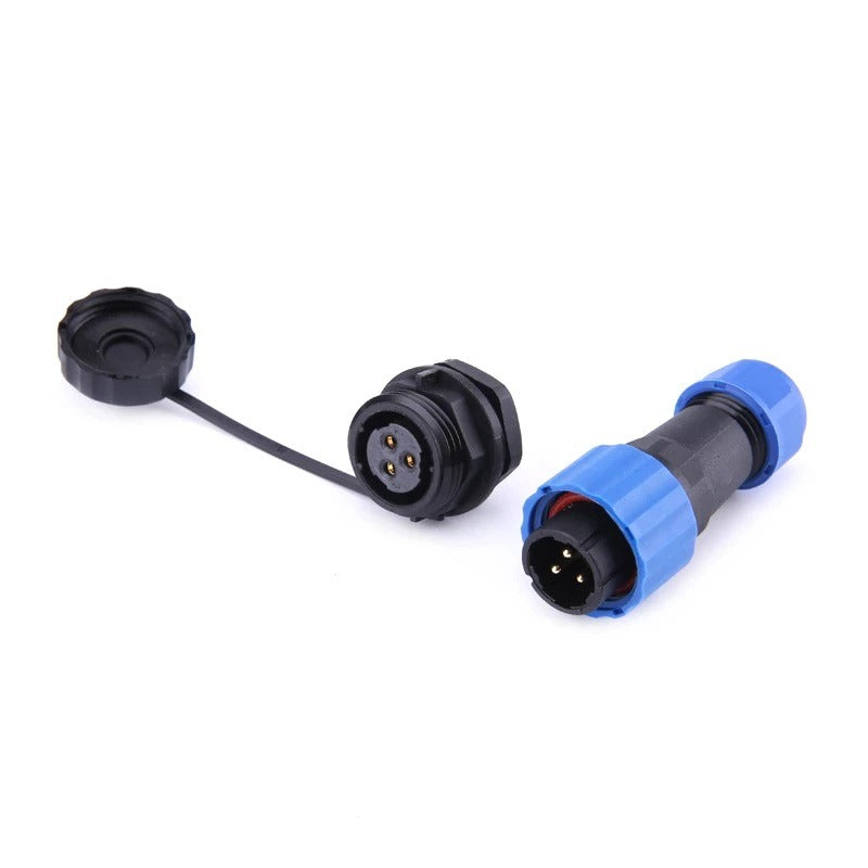 Male + socket - Waterdichte kabelverbinder - 3 aderig - IP68