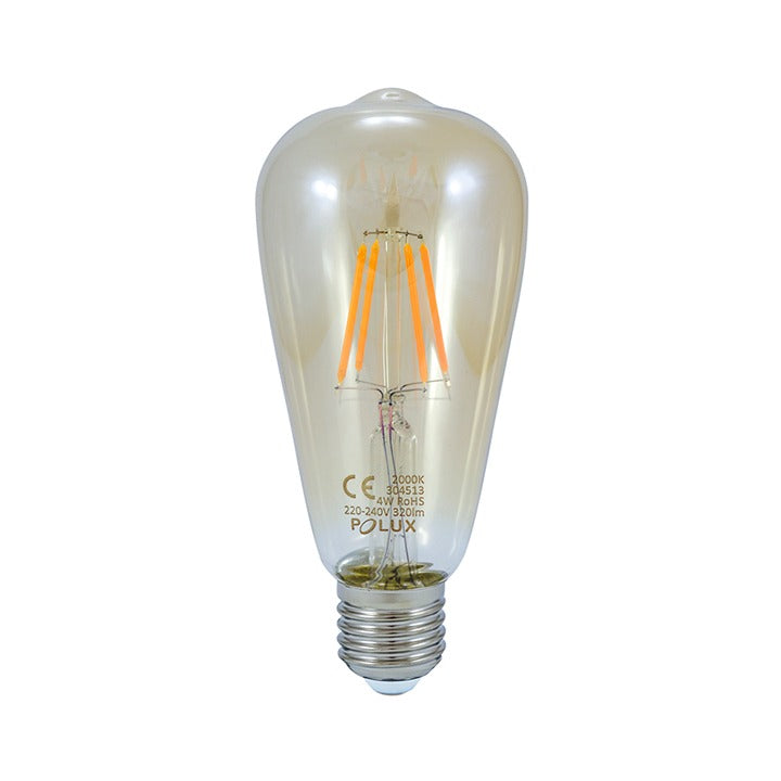 LED Vintage E27 - extra warm wit - 4W - 320 lumen - ST64