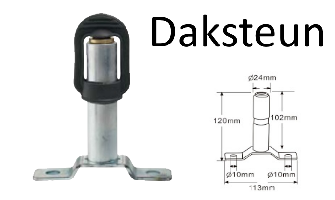 Daksteun Horizontaal - zwaailamp bevestiging