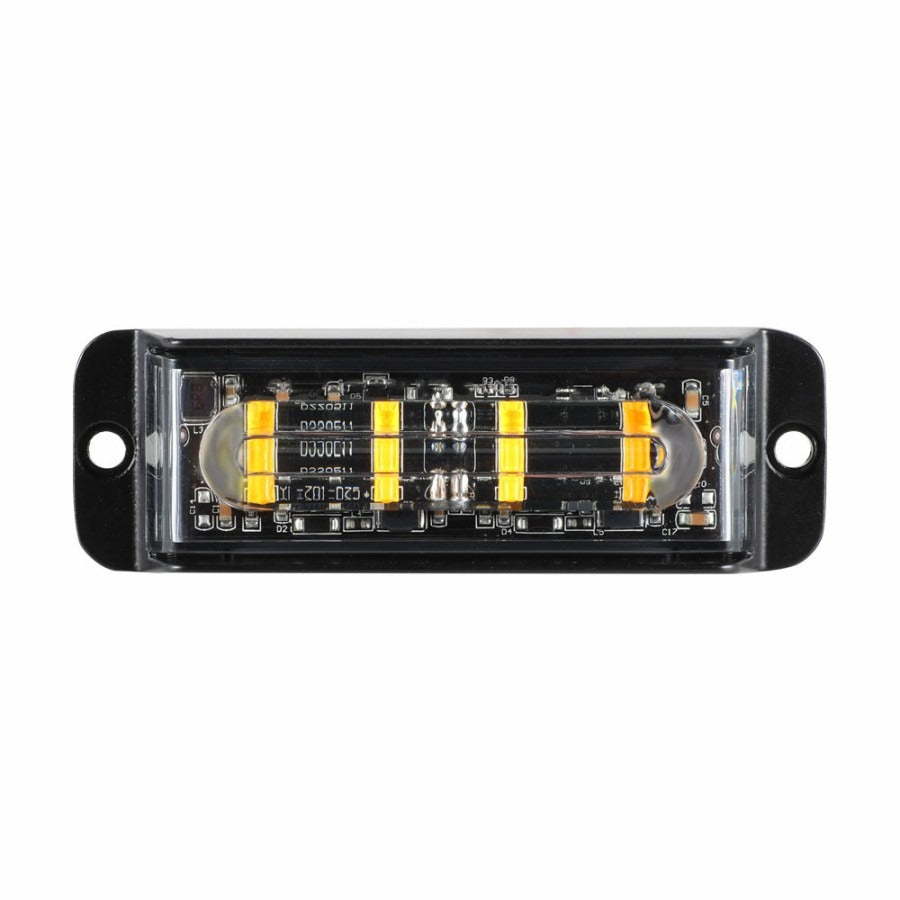 LED flitser - Oranje - 4 LED - R10/R65 - 11cm